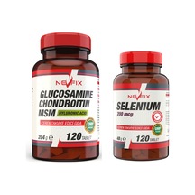 Nevfix Selenium 120 Tablet Glucosamine Chondroitin Msm 120 Tablet