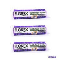 Florex 60 Litre Büzgülü Lavanta Kokulu Çöp Torbası Poşeti / 65 x 70 CM - 10 Adetlik 3 Rulo