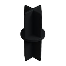 Cateksss 42 Mm Düz Boru Profil Ranza Ara Bağlantı Aparatı Siyah - 40 Lı Paket