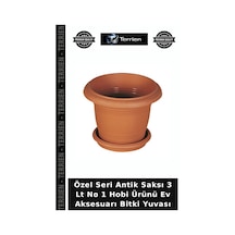 Özel Seri Antik Saksı 3 Lt No 1 Hobi Ürünü Ev Aksesuarı Bitki Yuvası