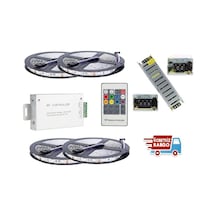 20 Metre Rgb Şerit Led + Kumanda + 20 Amper Adaptör Evlere Uyumlu