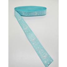 FdayAksesuar Mavi Çam Ağacı Grogren Kurdele 2,5 cm 2 m FRDY24151