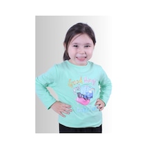 Fyk Kids Kız Çocuk Basic Uzun Kol Tişört Yeşil