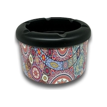 Mandala Desen Metal Mini Sigara Küllüğü Karışık 8cm