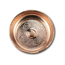 Bakır İşlemeli Hamam Tası 20 CM Bakır