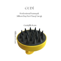Professional Yumuşak Silikon Duş Deri Masaj Tarağı Sarı Karışık