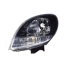 Renault Kango Iıı 2007- Far Sol Sıyah Çerçevelı Manuel Oem No:260602103r