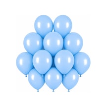 Mavi Renk Lateks Makaron Balon 30 Cm - 12 Adet