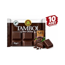 Tambol Bitter Çikolata 77 Gr % 85 Kakao Yoğun Lezzet 10 Adet - 932311801