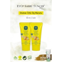 Doğal Ananas Özlü Diş Macunu 2 Adet 60 Ml, Rosie Hediye