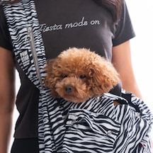 Pawstar Lodwar Street Crossbody Küçük Irk Köpek Çapraz Taşıma Çantası İçi Tay Tüyü