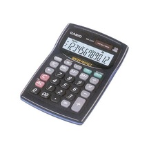 Casio WM-220MS-BU 12 Hane Mavi Suya-Toza Dayanıklı Masa Üstü Hesap Makinesi