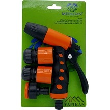 Medalyan Otomatik Bahçe Sulama Tabancası Tazyik Tabanca 4 Lü Set Md-605 Otomatik Tabanca 4 Lü Set