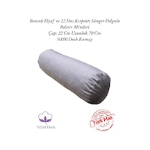 Bolster Minderi - Silindir Yoga Minderi Gri 2024-5