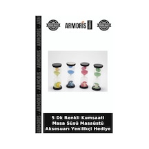 5 Dk Renkli Kumsaati Masa Süsü Masaüstü Aksesuarı Yenilikçi Hediye