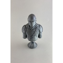 Kazanova Design The Mandalorian Büst Figür 10 Cm Star Wars Masaüstü Dekoratif Hediyelik