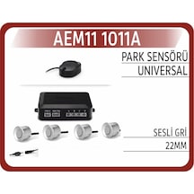 Üniversal Park Sensörü Arka Sesli Uyarı Gri 22mm Aem 111011a