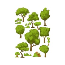 Ağaçlar Sticker Set-1 15 Parça Telefon, Tablet, Defter, Laptop Sticker