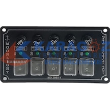 MOONLIGHT YATAY 5'Lİ SWITCH PANEL SİGORTALI
