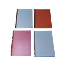 4 Adet A4 Kareli 80 Yaprak Telli Defter Pastel Renkler Sert Plastik Kapak Göz Yormayan Krem Renk Kareli