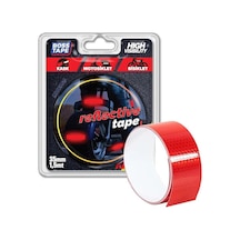 Boss Tape Reflektif Bant Kırmızı 35mmx1,5mt Bt-090