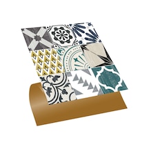 Tink KENDİNDEN YAPIŞKANLI KARMA RETRO GRİ DESENLİ PVC KARO 30X30 CM