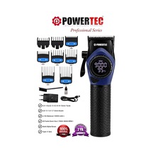 Tr-5100 Profesyonel Saç Tıraş Makinesi 9000 Rpm Dijital Ekran Şarjlı Berber Tipi Clipper Mor