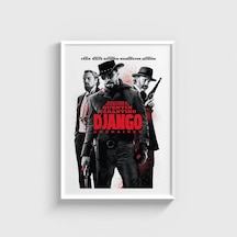 Django Unchained 2012 Film Posteri Tablo Çerçeveli Poster Duvar Dekorasyonu Beyaz Çerçeveli Tablo Beyaz Çerçeveli Tablo Dn11d273beyaz