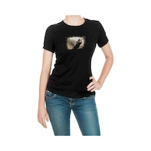 Dream Theater John Myung Baskılı Siyah Kadın Tshirt
