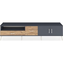 Arges Tv Ünitesi 2 Raflı 2 Çekmeceli 2 Kapaklı 220x30x51 Antrasit-antrasit/çam Antrasıt/atlas Çam - Antrasıt