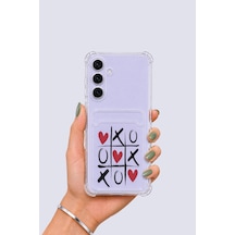 Samsung Galaxy Uyumlu S25 Fe Kartlıklı Xoxo Desenli Kılıf