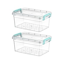 Çok Amaçlı Kapaklı Erzak Saklama Kabı Kutusu 5.5 Litre 20 X 31 X 13 Cm Plastik Turuncu Diğer