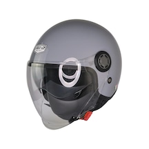 Fr-612 Nardo Gri Yarım Kask Güneş Vizörlü