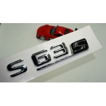 S63s Bagaj Krom Metal 3m 3d Yazı Logo