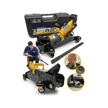 Pro Müller Pro 2,5 Ton Paslanmaz Arabalı Tekerlekli Hidrolik Kriko Özel Çantalı