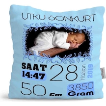 Kişiye Özel Çocuklar Mavi Yastık 57849