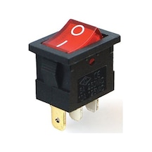 Switch - "118" - Kare On/Off Anahtar - Kırmızı Işıklı - 3 Pin