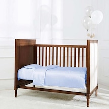 70X140 Lastikli Ranforce Bebek Çarşaf Takımı - Açık Mavi