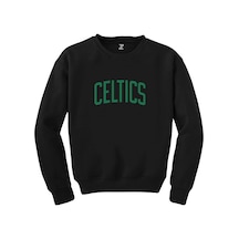 Boston Celtics Yazı Siyah Sweatshirt