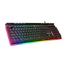 Rampage Shıne K14 Siyah Usb Rgb Backlight Membrane Gaming Oyuncu Klavye Rampage