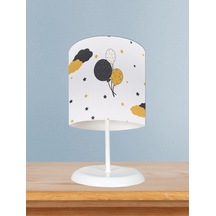 Mekta Home Bebek Ve Çocuk Odası Balonlu Yıldız Desenli Abajur