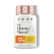 Voop Multivitamin Multimineral Takviye Edici Gıda 30 Kapsül Voop Multivitamin Multimineral Takviye Edici Gıda 30 Kapsül