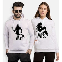 Tshirthane Mr. Mrs. Poseidon Sevgili Kombinleri Kapüşonlu Kombi