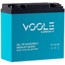 Voole 12 Volt 24 Amper Jel Motosiklet Aküsü Ölçüler 181 77 170 Mm. 6.6 Kg
