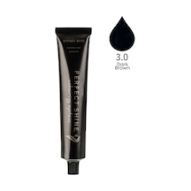 Perfect Shine Permanent Profesyonel Saç Boyası 100 ML Yoğun Koyu Kahve/Bitter Çikolata Natural