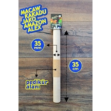 Venty Pedikürlü Papağan Tüneği 35 cm / 35 mm Macaw Kakadu Jako Amazon İskender Eklektus - T208
