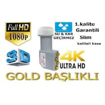 4 Çıkışlı 4'Lü Dörtlü Hd 3D 4K Lnb Lenebe Elenbi Gold