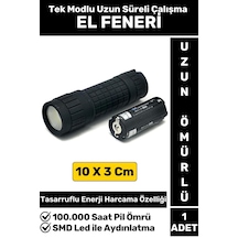 Premium Kamp Avcı Balıkçı Deprem Enerji Tasarruflu Beyaz Işık Pilli Sert Plastik Güvenlik El Feneri Çok Renkli