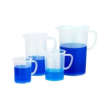 Plastik Kulplu Beher Ölçü Kabı 250 Ml