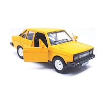 Murat 131 1/36 Ölçek Sarı Çek Bırak Metal Model Oyuncak Araba